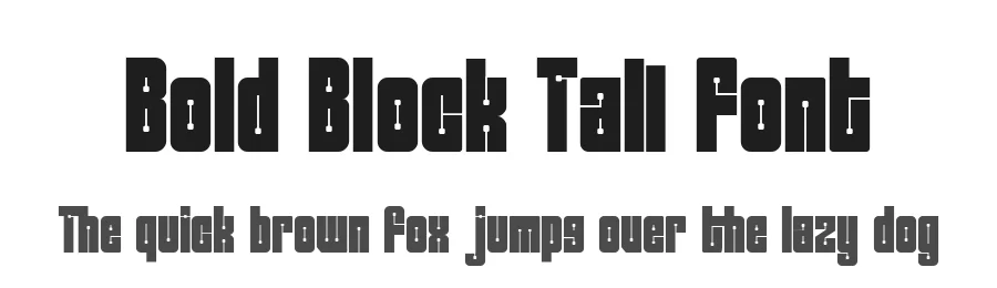 Bold Block Tall Font by PutraCetol Studio — Display Font