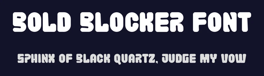 Bold Blocker Font by imamfathoni0 — Display Font — thumbnail 2