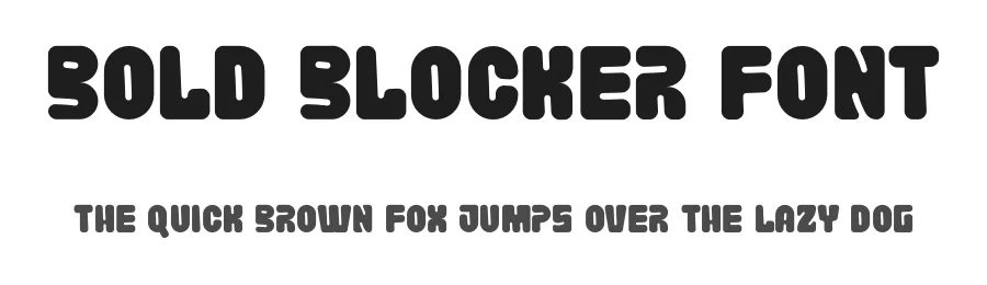 Bold Blocker Font by imamfathoni0 — Display Font