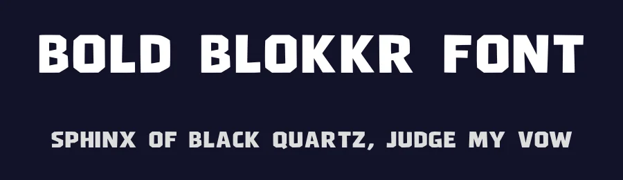 Bold Blokkr Font by hatimestea — Display Font — thumbnail 2