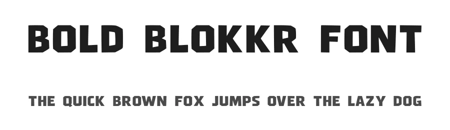 Bold Blokkr Font by hatimestea โ Display Font