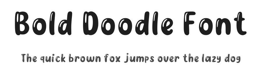 Bold Doodle Font by Graphical World — Display Font