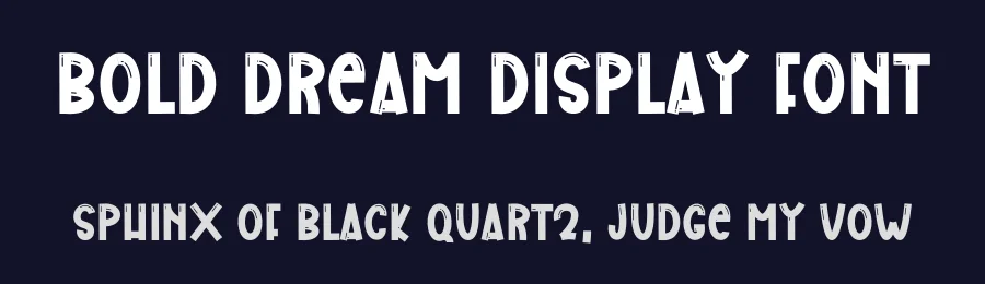 Bold Dream Display Font by freshtypeink — Display Font — thumbnail 2