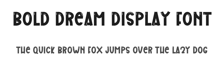 Bold Dream Display Font by freshtypeink — Display Font