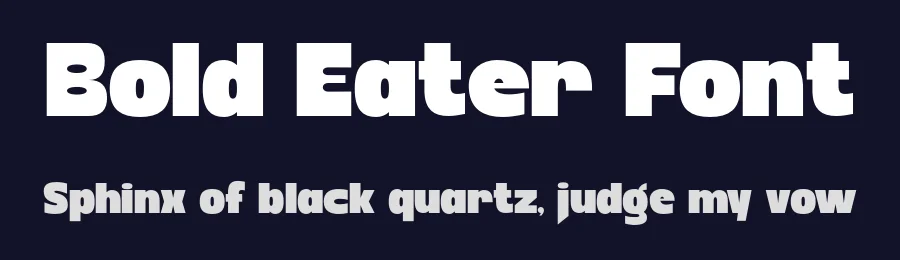 Bold Eater Font by Pandeka Studio — Display Font — thumbnail 2