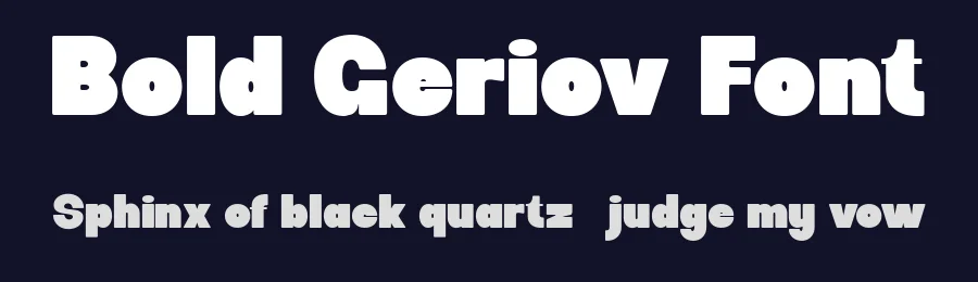 Bold Geriov Font by Flawless And Co — Sans Serif Font — thumbnail 2