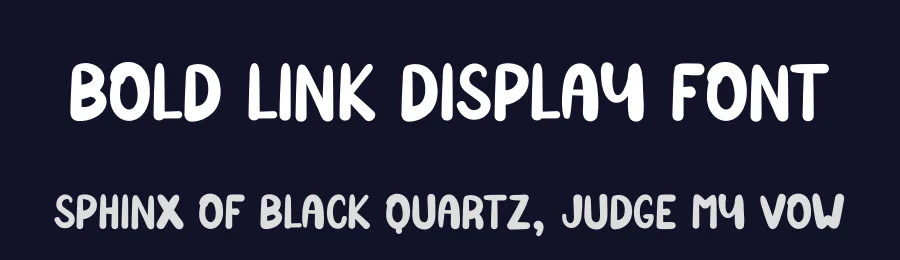 Bold Link Display Font by andikastudio — Display Font — thumbnail 2