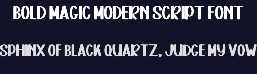 Bold Magic Modern Script Font by inermediaSTUDIO — Display Font — thumbnail 2