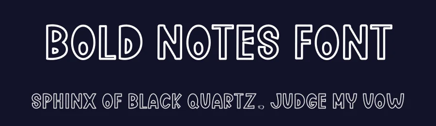 Bold Notes Font by freshtypeink — Display Font — thumbnail 2