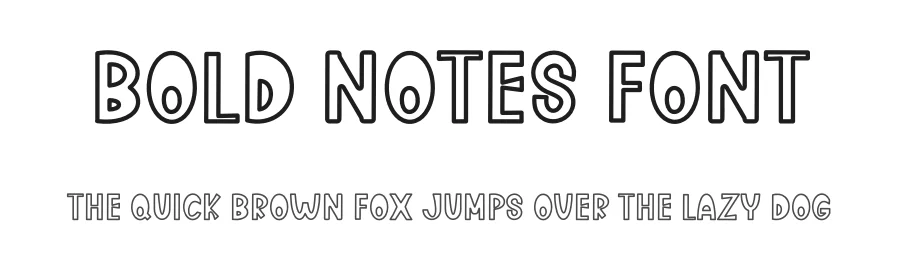 Bold Notes Font by freshtypeink — Display Font
