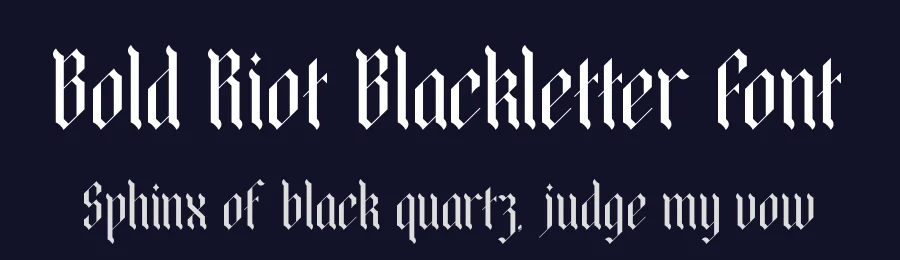 Bold Riot Blackletter Font by timelesstype.co — Blackletter Font — thumbnail 2