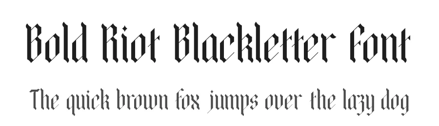 Bold Riot Blackletter Font by timelesstype.co — Blackletter Font