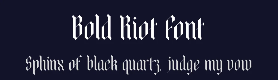 Bold Riot Font by timelesstype.co — Blackletter Font — thumbnail 2