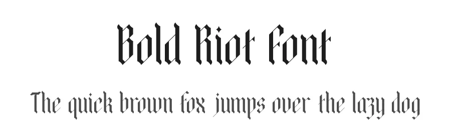 Bold Riot Font by timelesstype.co — Blackletter Font