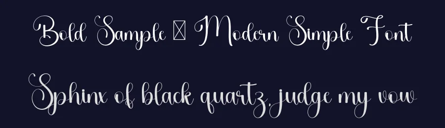 Bold Sample – Modern Simple Font by freshtypeink — Script Handwritten Font — thumbnail 2