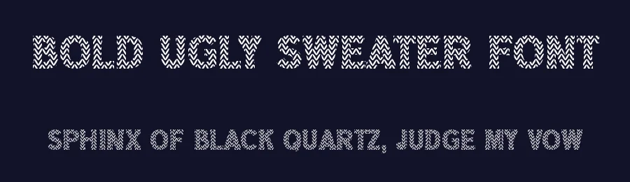 Bold Ugly Sweater Font by vladocar — Display Font — thumbnail 2