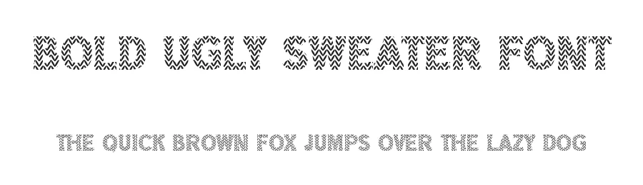 Bold Ugly Sweater Font by vladocar — Display Font