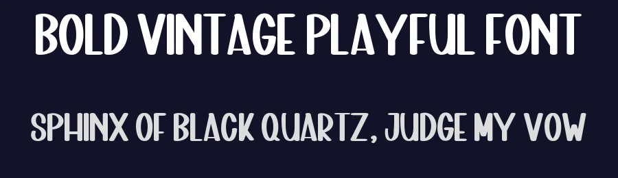 Bold Vintage Playful Font by inermediaSTUDIO — Display Font — thumbnail 2