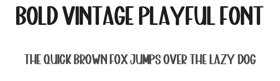 Bold Vintage Playful Font by inermediaSTUDIO — Display Font