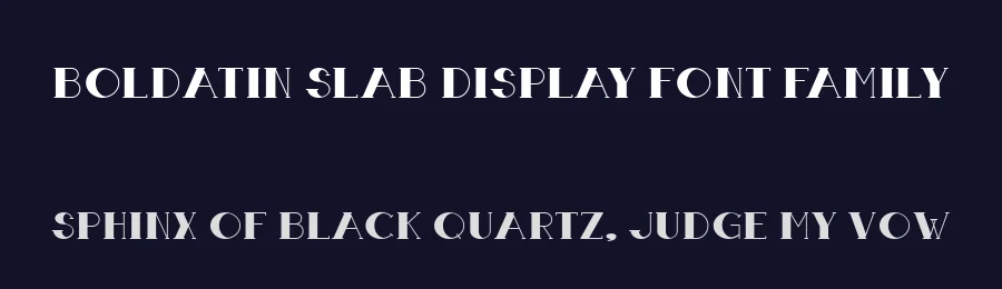 Boldatin Slab Display Font Family by Patria Ari Typestudio — Slab Serif Font — thumbnail 2