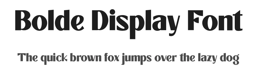 Bolde Display Font by fontcade — Decorative Font