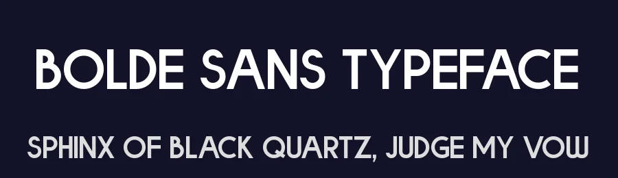 Bolde Sans Typeface by figuree — Sans Serif Font — thumbnail 2