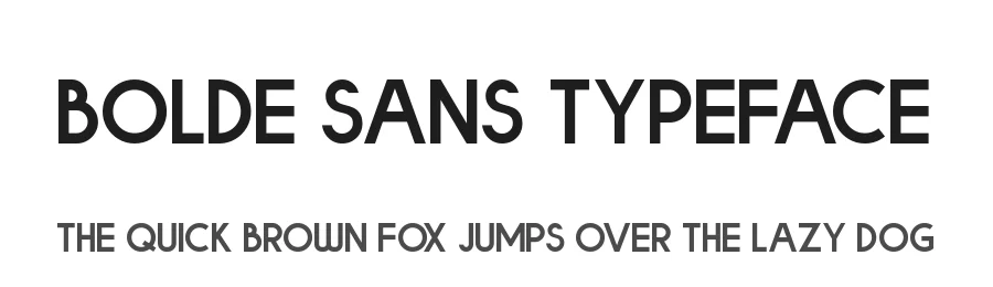 Bolde Sans Typeface by figuree — Sans Serif Font