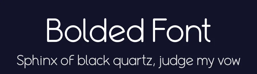 Bolded Font by We Make Font — Sans Serif Font — thumbnail 2