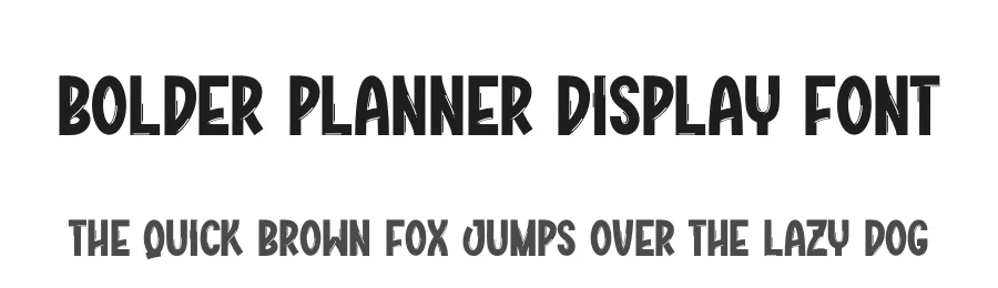 Bolder Planner Display Font by creativeletter — Display Font