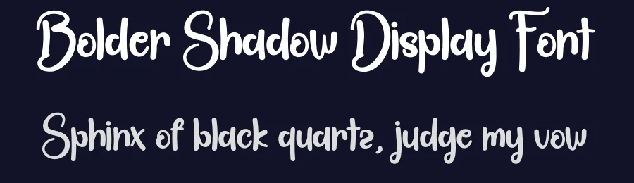 Bolder Shadow Display Font by andikastudio — Display Font — thumbnail 2