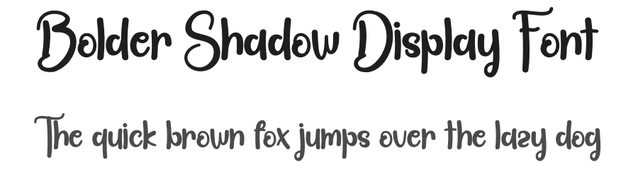 Bolder Shadow Display Font by andikastudio — Display Font
