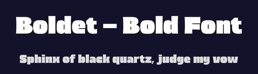 Boldet – Bold Font by limitype — Display Font — thumbnail 2