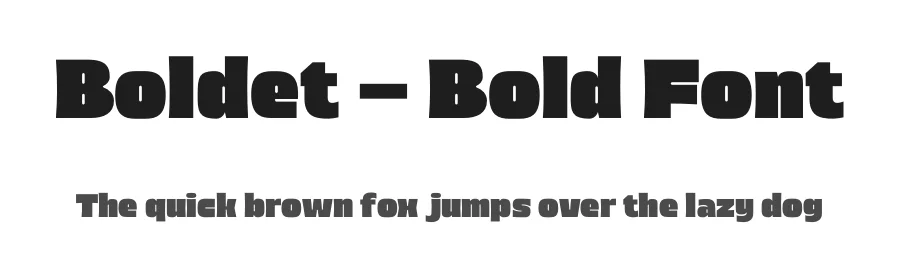 Boldet – Bold Font by limitype — Display Font