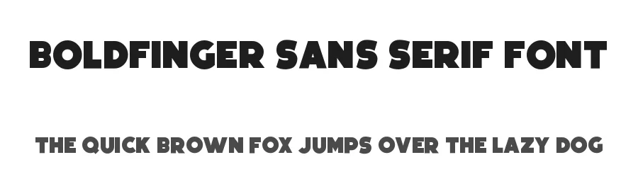 Boldfinger Sans Serif Font by imagex — Sans Serif Font