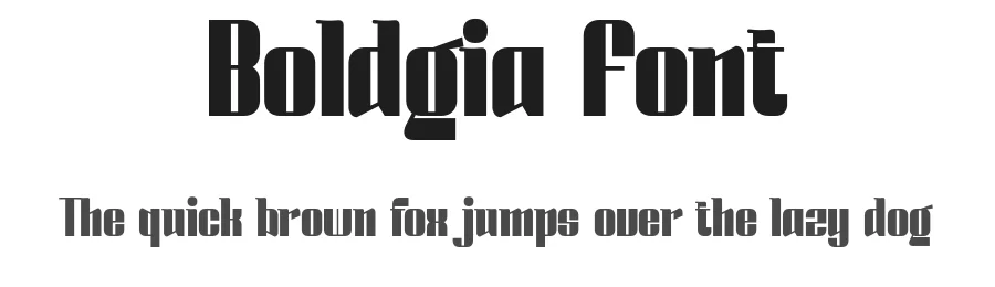 Boldgia Font by portograph — Display Font