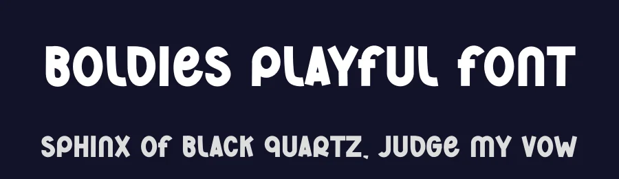 Boldies Playful Font by freshtypeink — Display Font — thumbnail 2