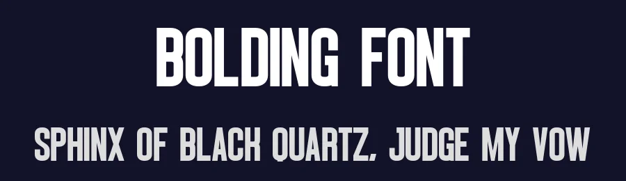 Bolding Font by Craftedtype — Decorative Font — thumbnail 2