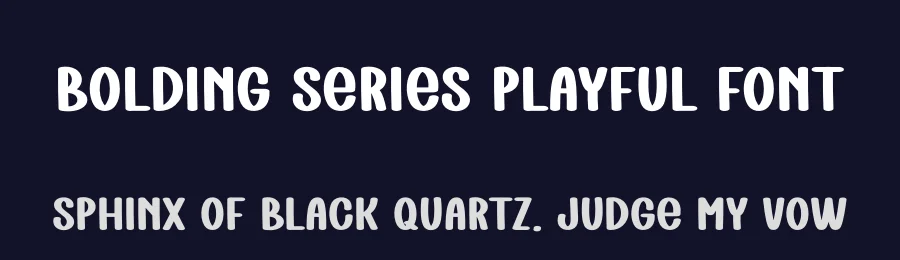 Bolding Series Playful Font by freshtypeink — Display Font — thumbnail 2