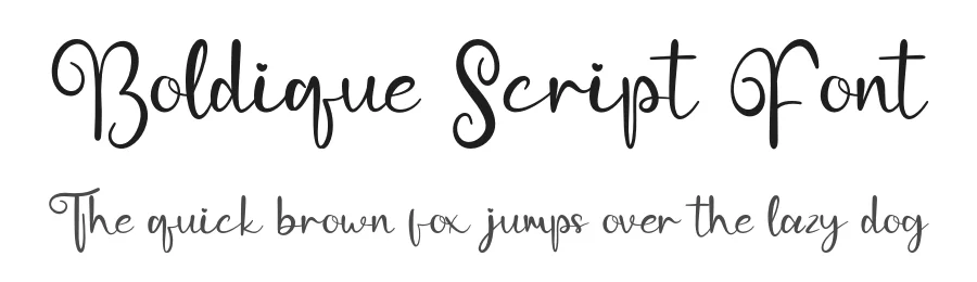 Boldique Script Font by Creatifontstudios — Script Handwritten Font