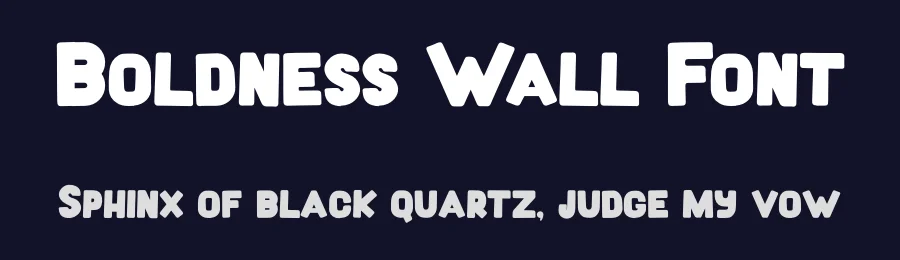 Boldness Wall Font by imamfathoni0 — Display Font — thumbnail 2