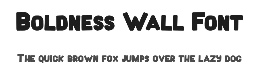 Boldness Wall Font by imamfathoni0 — Display Font