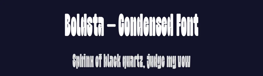 Boldsta – Condensed Font by limitype — Decorative Font — thumbnail 2