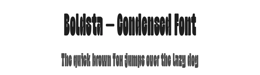 Boldsta – Condensed Font by limitype — Decorative Font