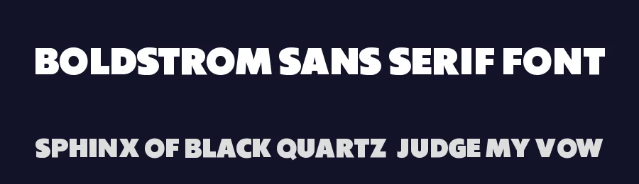 Boldstrom Sans Serif Font by Sharkshock — Display Font — thumbnail 2