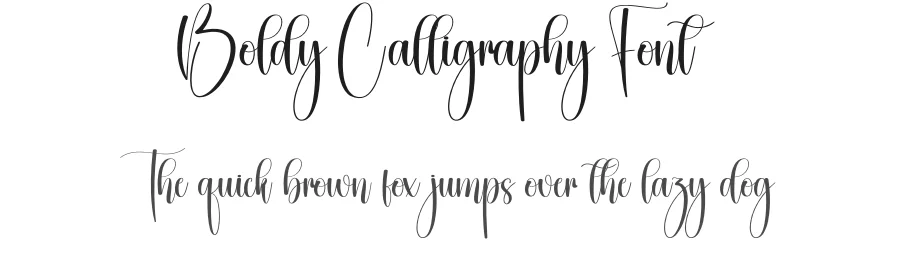 Boldy Calligraphy Font by creativeletter — Script Handwritten Font