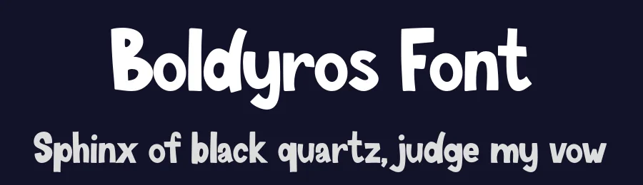 Boldyros Font by Creatifontstudios — Decorative Font — thumbnail 2