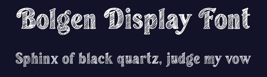 Bolgen Display Font by Blankids Studio — Display Font — thumbnail 2