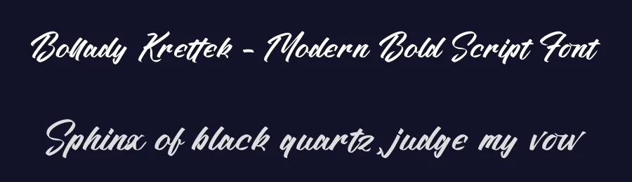 Bollady Krettek – Modern Bold Script Font by stylishtype.co — Script Handwritten Font — thumbnail 2