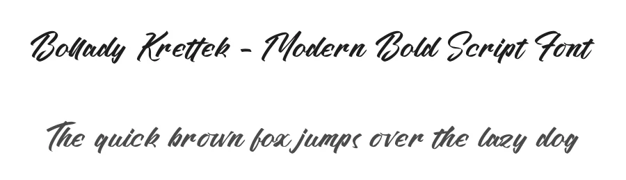 Bollady Krettek – Modern Bold Script Font by stylishtype.co — Script Handwritten Font