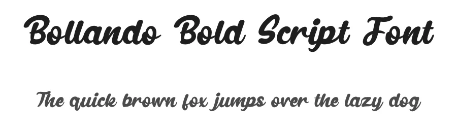 Bollando Bold Script Font by andikastudio — Script Handwritten Font